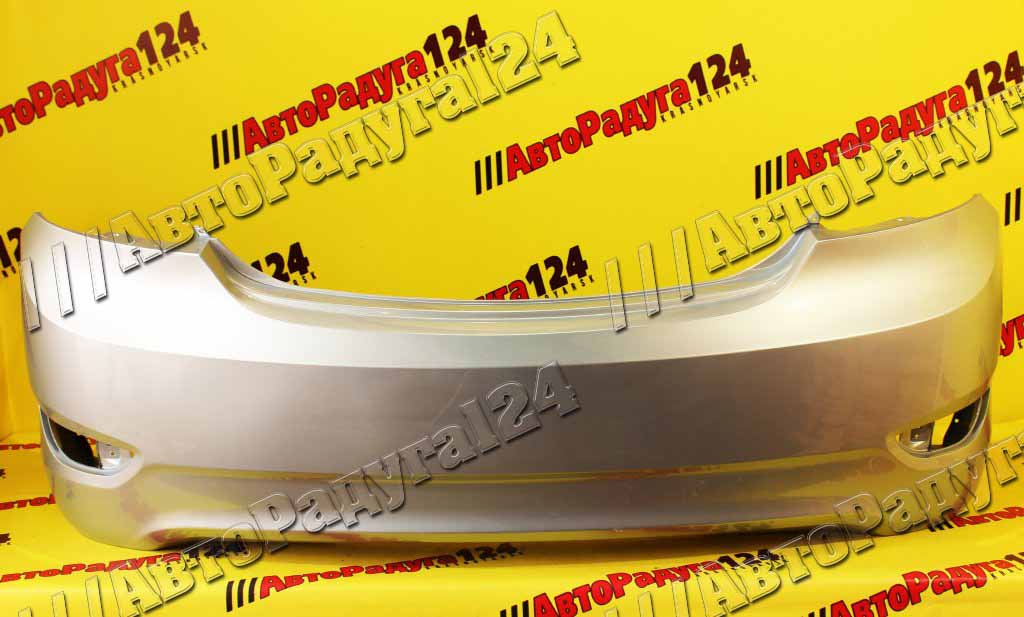 Бампер Hyundai Solaris, Хендай Солярис (2011-2014) седан задний Голубой металлик (VEA)