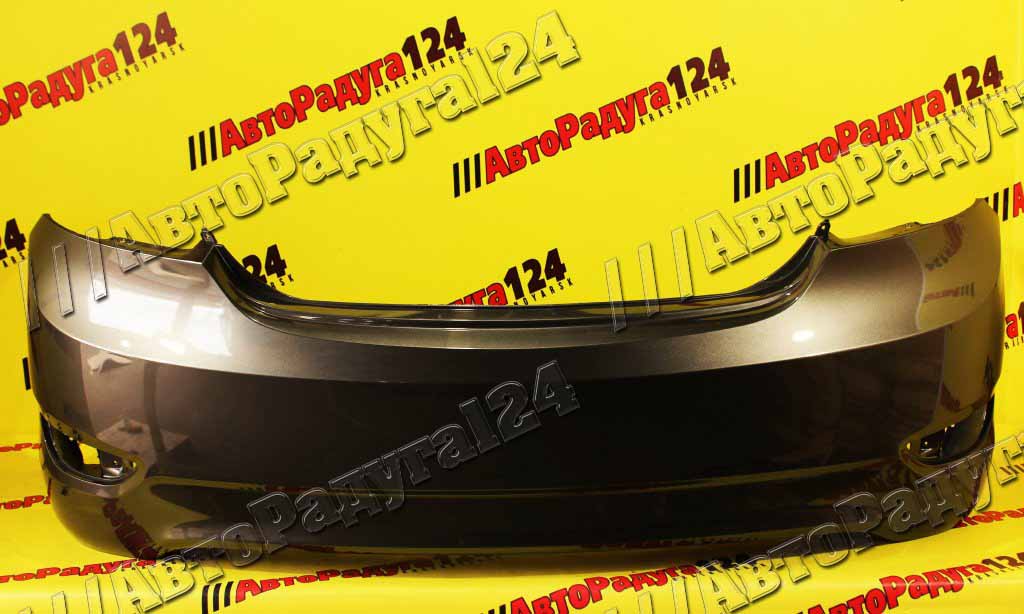 Бампер Hyundai Solaris, Хендай Солярис (2011-2014) седан задний Серый металлик (SAE)