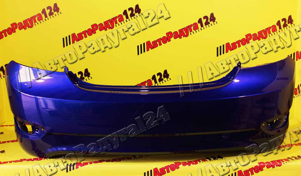 Бампер Hyundai Solaris, Хендай Солярис (2011-2014) седан задний Синий перламутр (WGM)