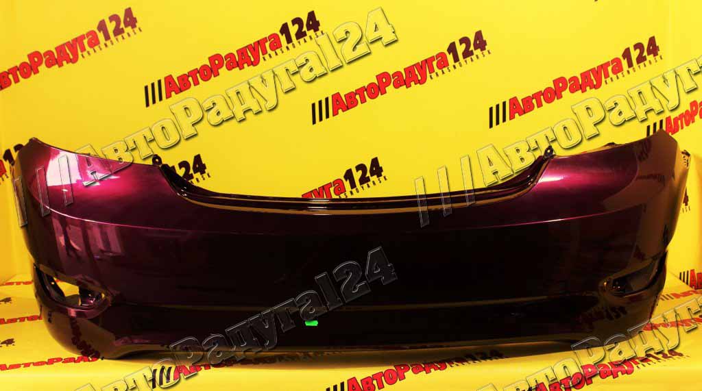 Бампер Hyundai Solaris, Хендай Солярис (2011-2014) седан задний Фиолетовый перламутр (PXA)