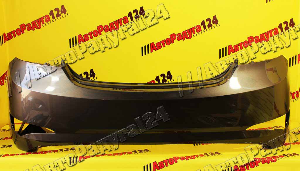 Бампер Hyundai Solaris, Хендай Солярис (2015-2017) седан задний Серый металлик (SAE)