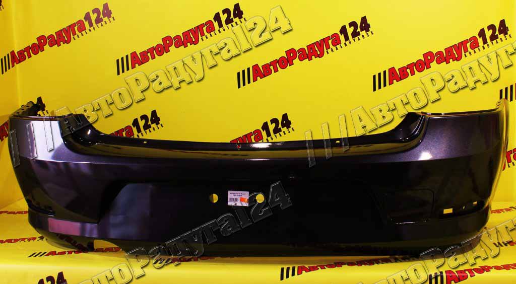 Бампер Renault Logan, Рено Логан Фаза2 (2010-2014) задний Gris Eclipse (B66) (API)