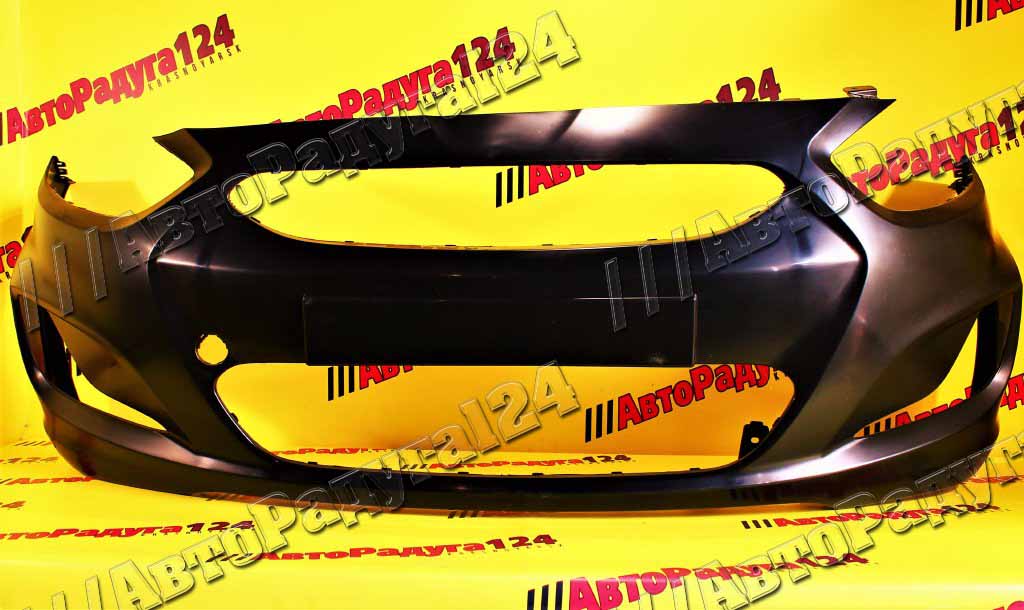 Бампер Hyundai Solaris, Хендай Солярис (2011-2014) передний (неокрашенный)