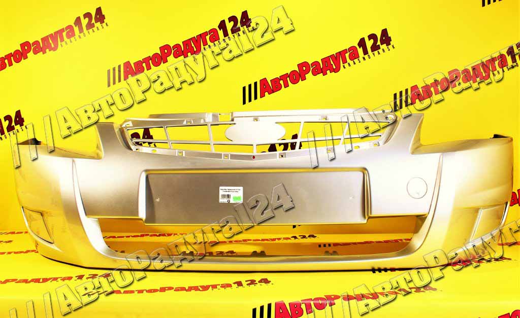 Бампер ВАЗ 21704, 21724 Лада Приора Lada Priora передний Снежная королева (690)