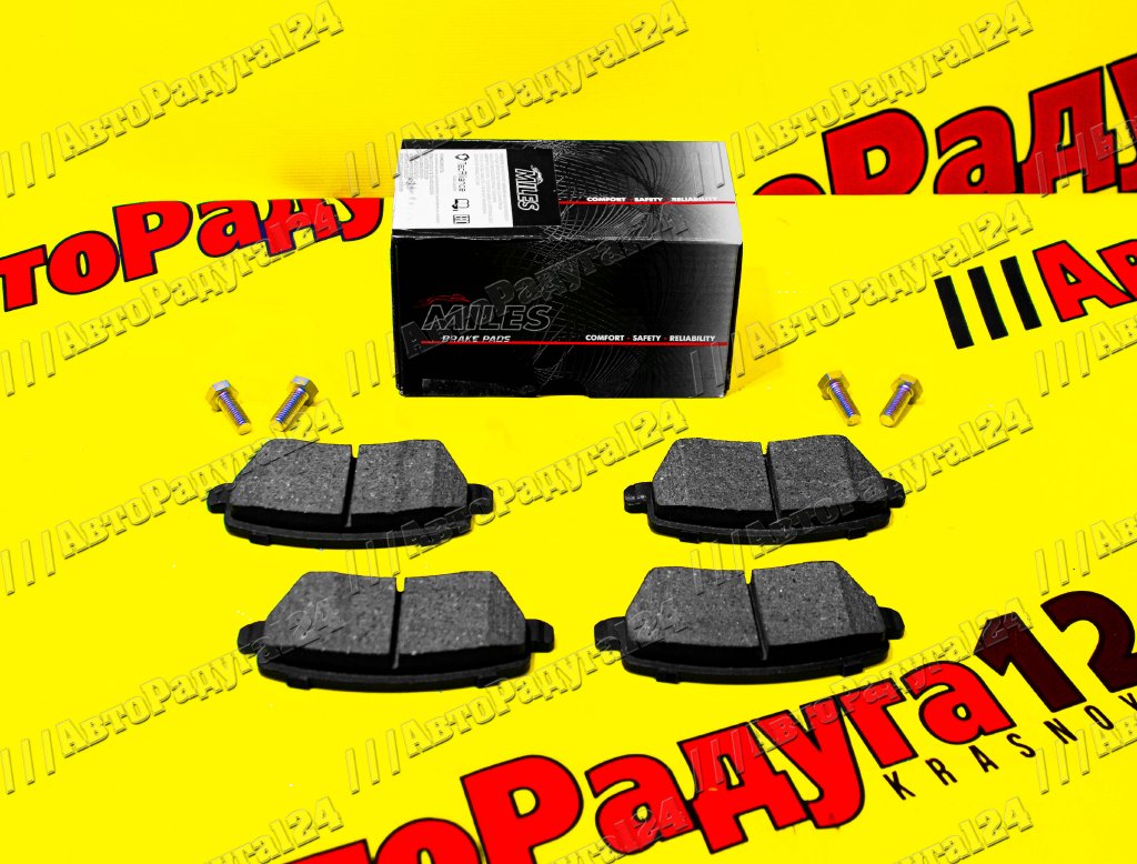 Колодки Лада Веста (2015-2023), Ларгус, XRay, Renault Logan, Nissan Almera передние (E400108) Miles