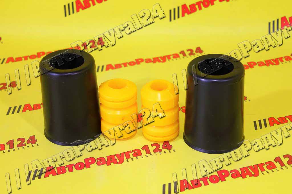 Отбойник передней стойки ВАЗ 2108 желтый полиуретан + пыльники черные (Компл.) (CS-20)