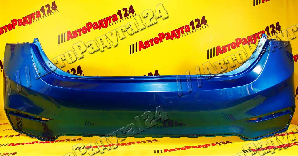 Бампер Hyundai Solaris, Хендай Солярис (2017-2020) задний Синий (N4B)