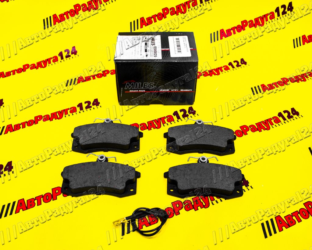 Колодки ВАЗ 2110, 2109, 1118, 2170, 2190, Datsun передние керамические (E500025) (Компл.) (Miles)