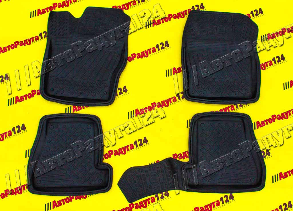 Коврики салонные Ford Focus 3 (2011-Н.В.) резиновые [1016010200] (REZKON)