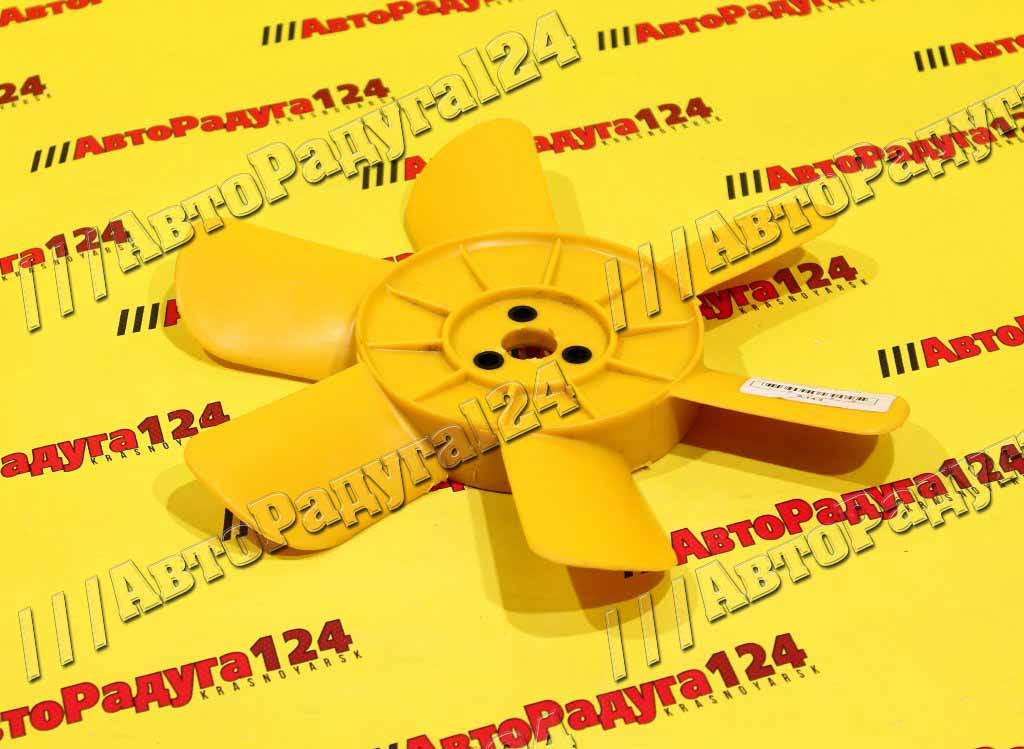 Крыльчатка вентилятора ВАЗ 2121 желтая (6 лопастей) (2121-1308008)