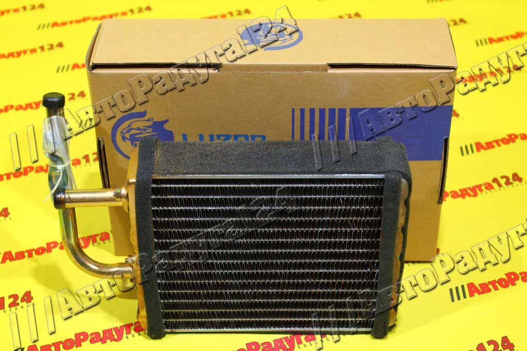 Радиатор отопителя ВАЗ 2107, 2121 медный, 3-х рядный (LRh0101C) (Luzar)