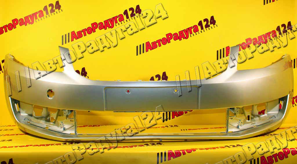 Бампер Skoda Octavia, Шкода Октавия (2012-2017) (А7) передний Серебристый металлик (A7W)