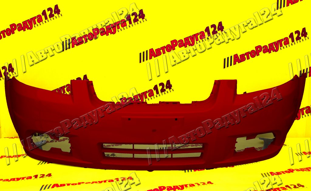 Бампер Chevrolet Aveo, Шевроле Авео (2006-2011) Седан (T250) передний Flame Red (06U, GQV)