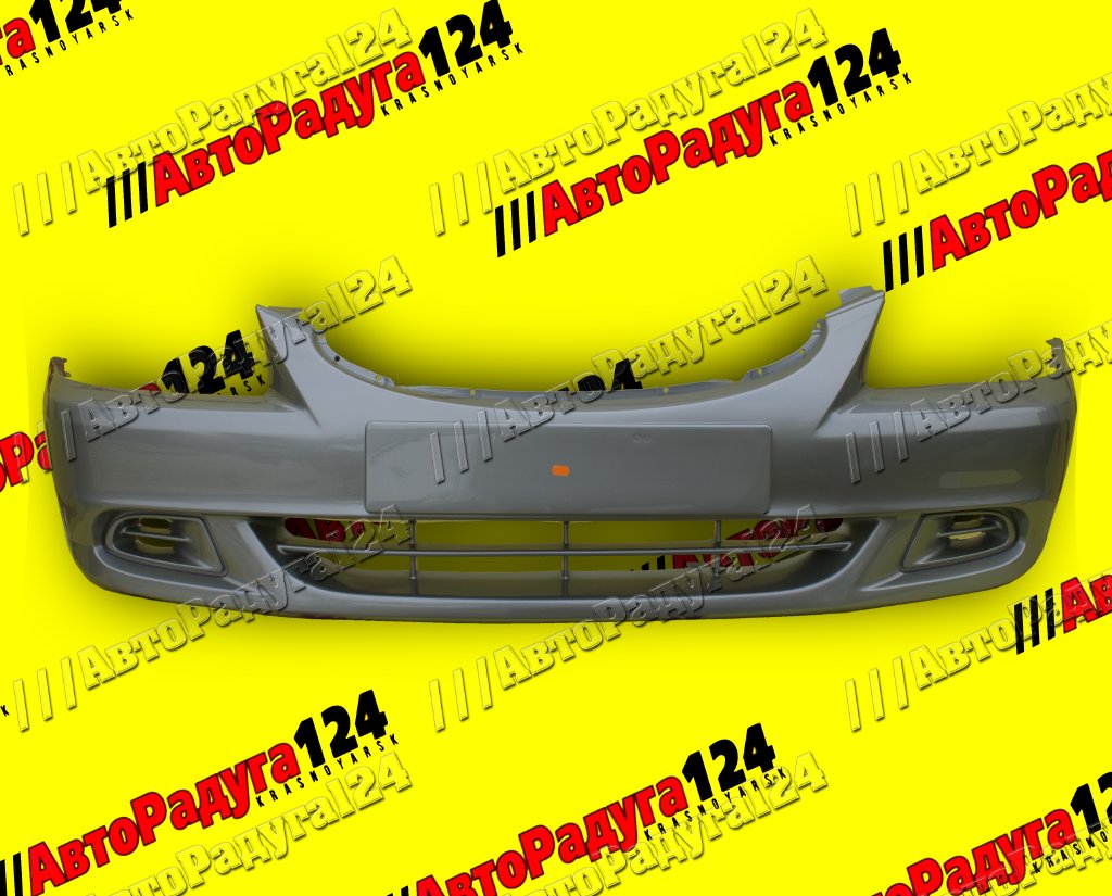 Бампер Hyundai Accent, Хендай Акцент передний Темное серебро (S09)