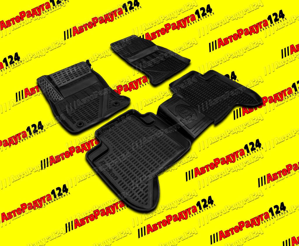 Коврики салонные BMW 5 F10 (2009-2017) полиуретан [510010200] (Компл. 4 шт) (Rezkon)