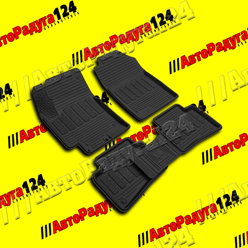 Коврики салонные Hyundai Solaris (2017-Н.В.) резиновые [1020050200] (REZKON)