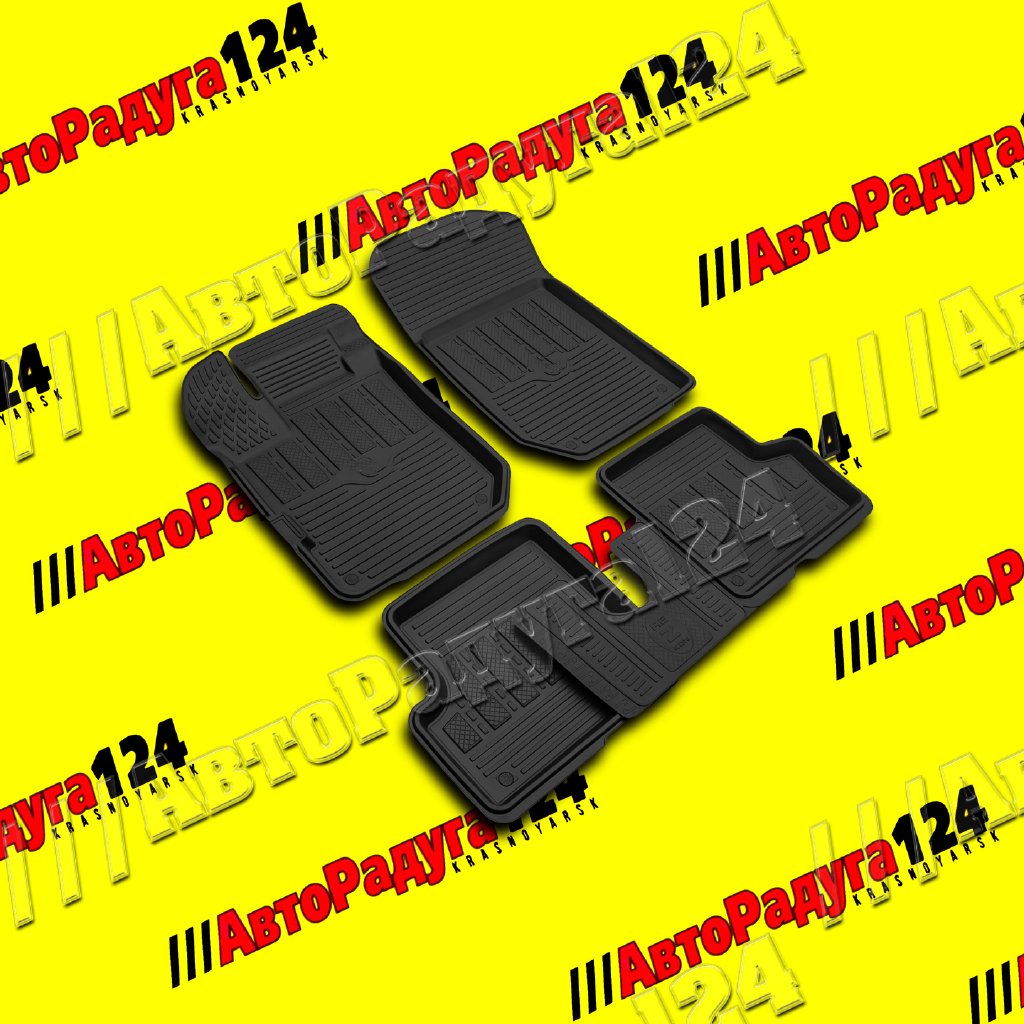 Коврики салонные Renault Kaptur (2016-Н.В.) резиновые [1029035100] (Rezkon)