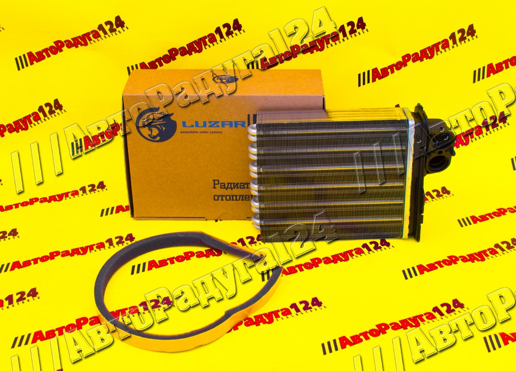 Радиатор отопителя Renault Logan (2004-) 1.4i/1.6i, Duster (2010-), Лада Ларгус алюминий (LRh0998)