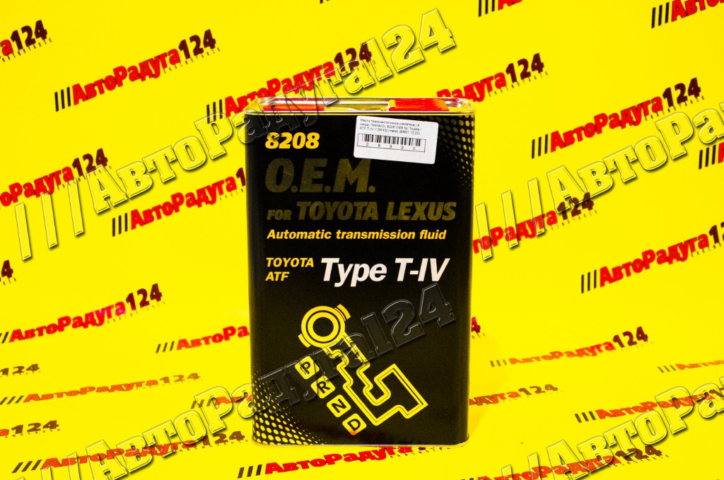 Масло трансмиссионное  ATF "MANNOL 8208 OEM for Toyota/ATF T-IV I" cинтетика (4литра) [3043] (metal)