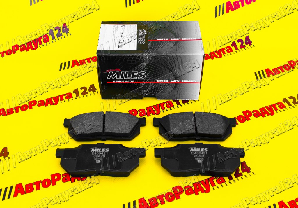 Колодки Honda Civic (1987-1997), CRX, Prelude (1983-1995) передние (E400421) (Miles)