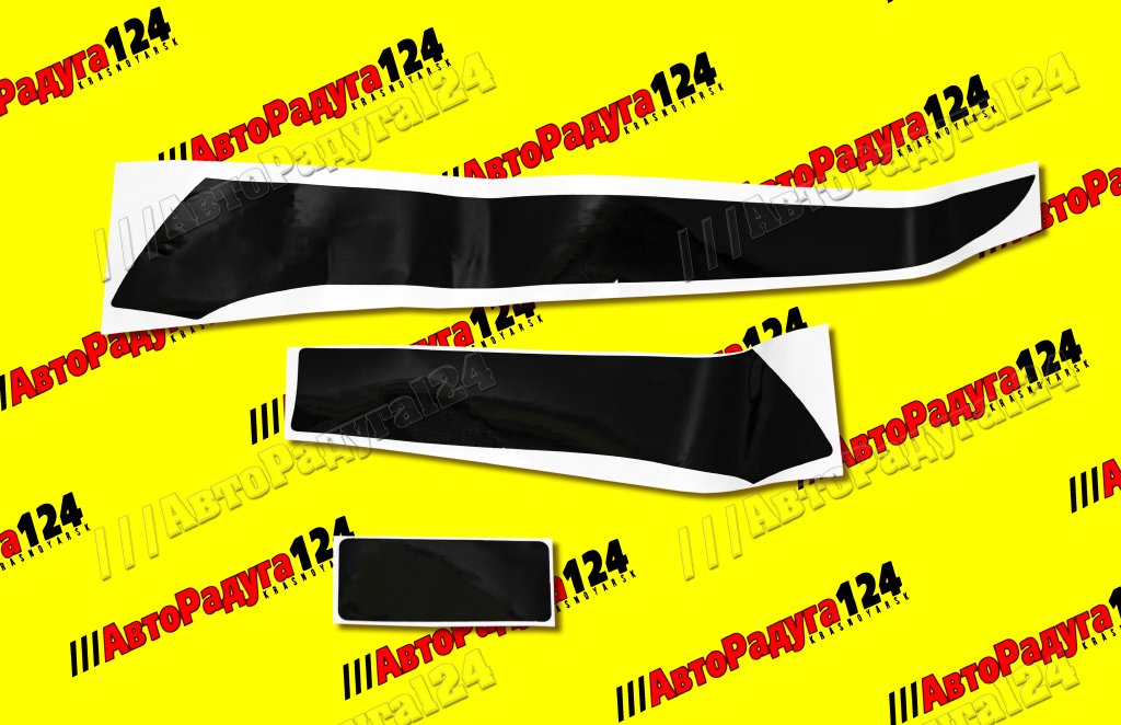 Комплект молдингов панели приборов ВАЗ 2192, ВАЗ 2190 FL черный глянец (3727) (Тюн-Авто)