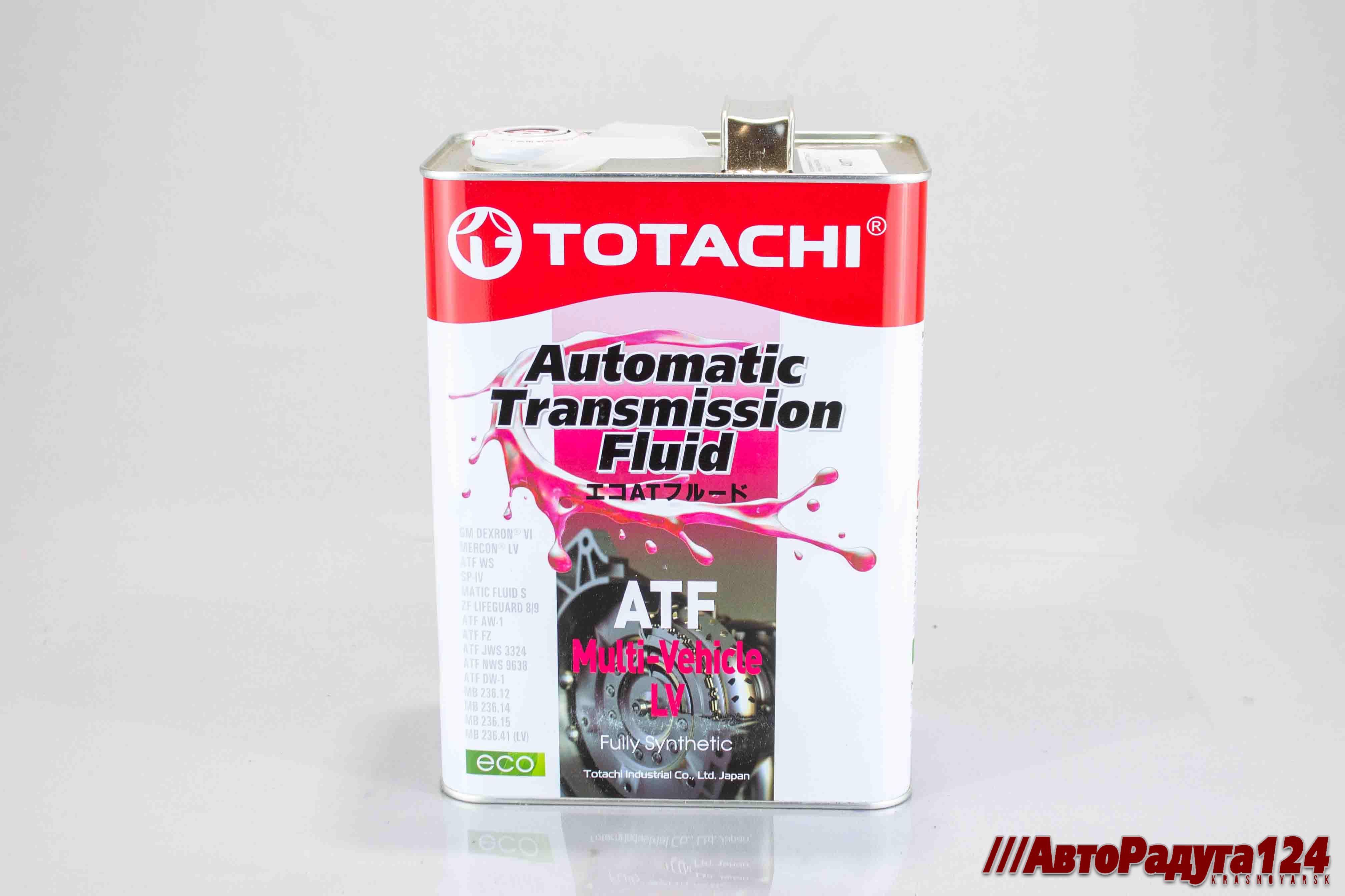 Масло трансмиссионное  ATF "Totachi LV" синтетика ( 4 литра) (A3004)