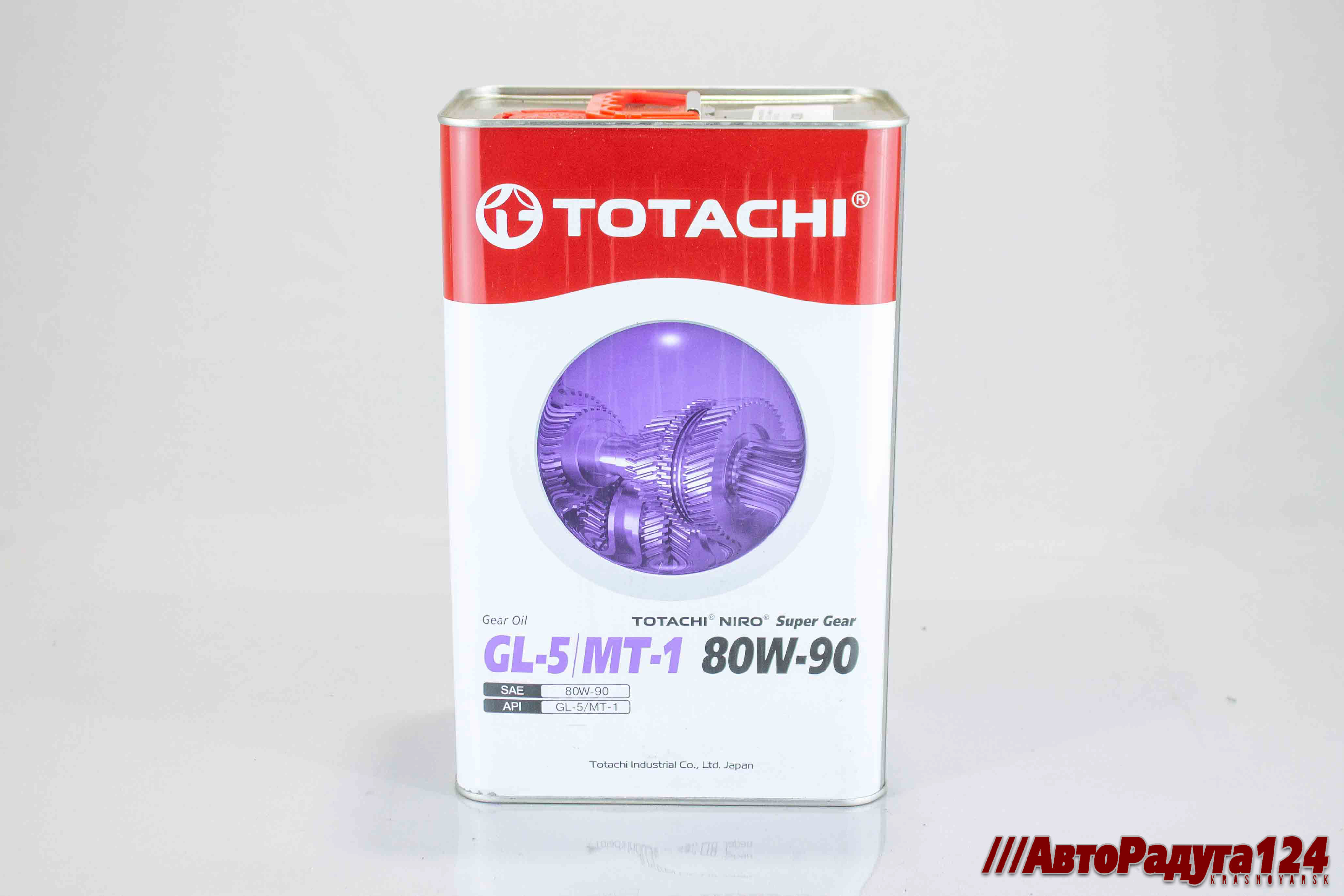 Масло трансмиссионное 80W90 Totachi Super Gear (GL-5, MT-1) минеральное ( 4 литра) (60904)