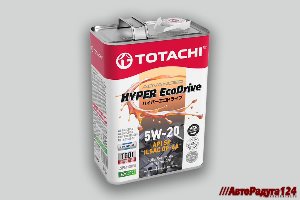 Масло моторное  5W20 полная синтетика Totachi Hyper Ecodrive  4л (SP/GF-6A/RC) (E1404)