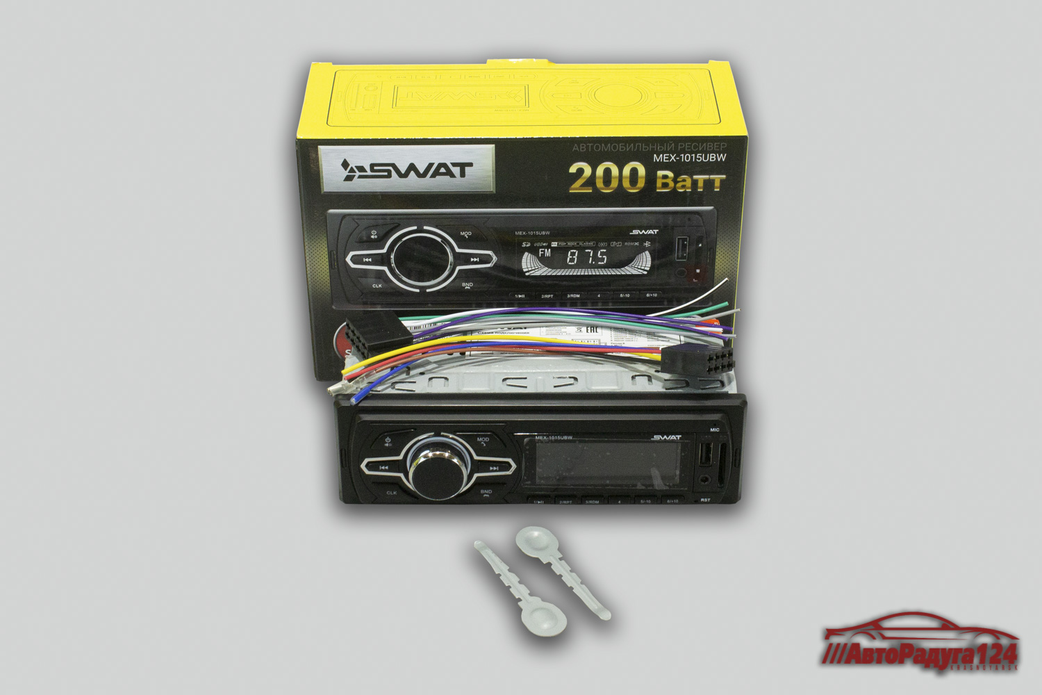 Магнитола 4х50 USB Swat MEX-1015UBW 4х50 вт MP3/USB/SD