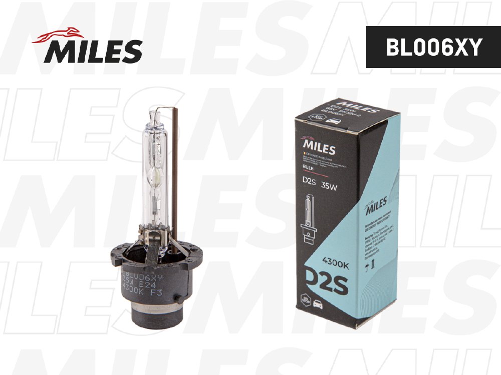 Автолампа D2S P32d-2, 85V, 35W, 4300K ксенон (BL006XY) (Miles)