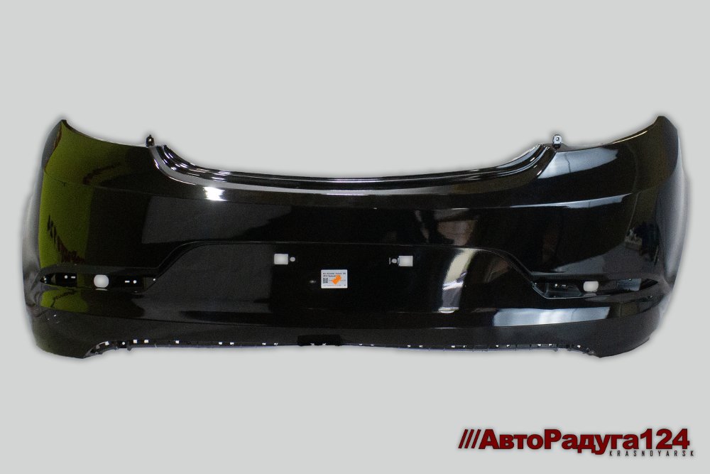 Бампер Hyundai Solaris, Хендай Солярис (2015-2017) Хэтчбек задний Черный (MZH)